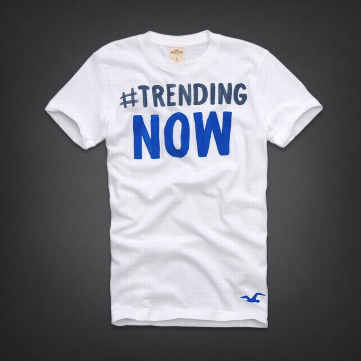 T-shirt Hollister Homme en Blanc
